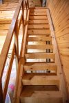 Ladder to the upstairs loft